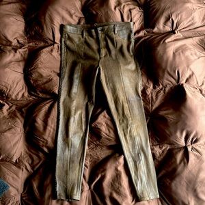 Free People Studded Faux Suede Vegan Leather Pants